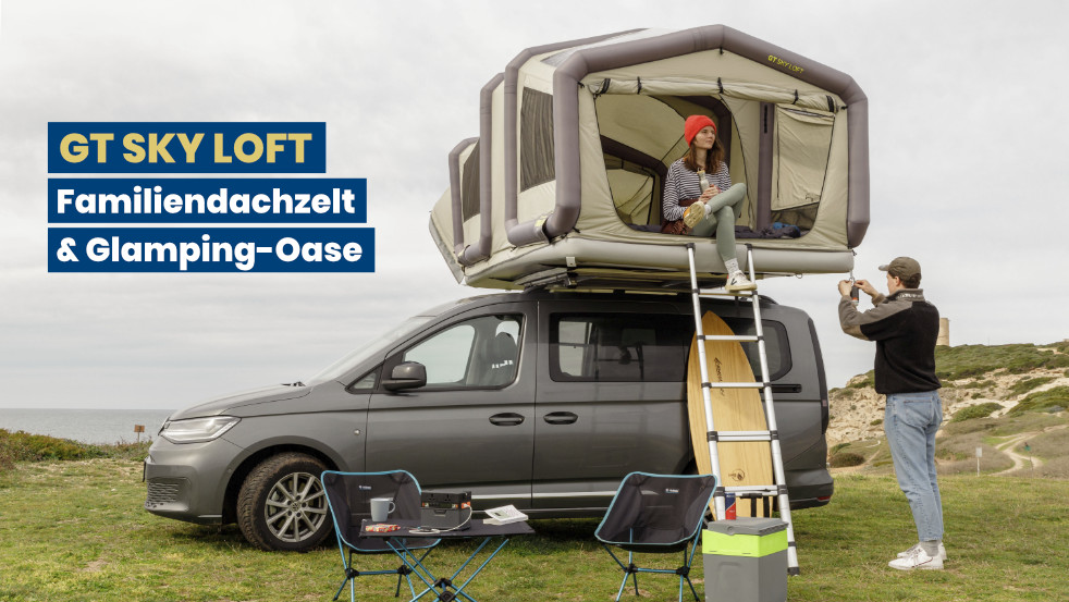 Gentle Tent Sky Loft (2020): Familien-Dachzelt mit Luftgestänge